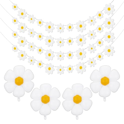 4 Sätze Kleiner Gänseblümchen -Fahnen Und 4 Stücke Daisy -Luftballons, Diy -Party -Dekoration, Papierbanner, Geburtstagsballoons, Party -Szene -Arrangement. 4 Sätze Kleiner Gänseblümchen -Fahnen Und 4 Stücke Daisy -Luftballons, Diy -Party -Dekoration, Papierbanner, Geburtstagsballoons, Party -Szene -Arrangement. von SGSCFG