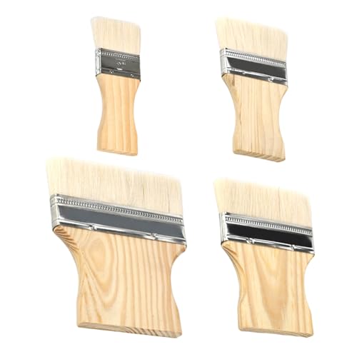 4 Stücke Holzgriff Pinsel, Farbbeschichtungswerkzeuge, Gebäudedekorationswerkzeuge, DIY -Handwerk Zubehör. von SGSCFG