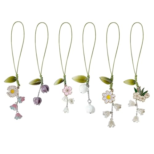 SGSCFG 6 Blumenschmuckstücke, Handy -Lanyard -Anhänger, Handydekoration, Geeignet Für Schlüsselanhänger, Taschen Und Kopfhörer. SGSCFG 6 Blumenschmuckstücke, Handy -Lanyard -Anhänger, Handydekoration, Geeignet Für Schlüsselanhänger, Taschen Und Kopfhörer. von SGSCFG