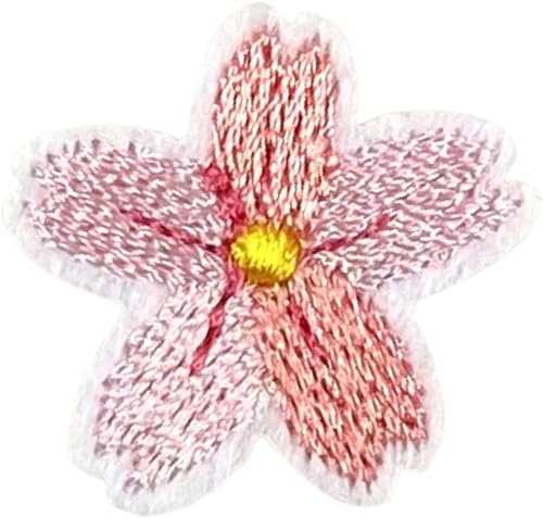 Blume Blume Bügel Emblem Patch Rosa 2,4 cm / 2,3 cm / Rosa Blume Blume Bügel Emblem Patch Rosa 2,4 cm / 2,3 cm / Rosa von SGSspecial