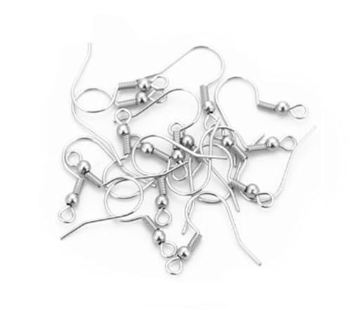 Französische Ohrringhaken - Silber Ohrringe DIY - Versilberte Ohrringhaken - Ohrhaken - Ohrhänger - DIY - Ohrringe selber machen - 925 Sterling Silber - 18mm - 10 Paar von SGSspecial
