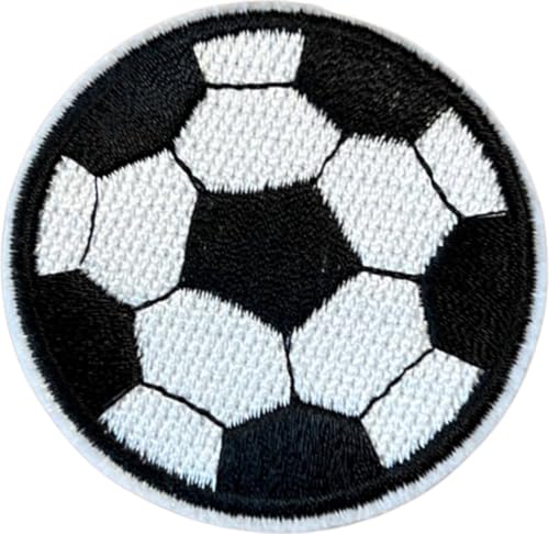 Fußball Fußball Ball Bügellogo Patch 3cm / 3cm/Schwarz Weiß Fußball Fußball Ball Bügellogo Patch 3cm / 3cm/Schwarz Weiß von SGSspecial