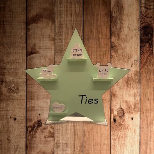 Geburtsschild mit Daten - Geburtsschild - Stern in der Farbe Baby blau Geburtsschild mit Daten - Geburtsschild - Stern in der Farbe Baby blau von SGSspecial