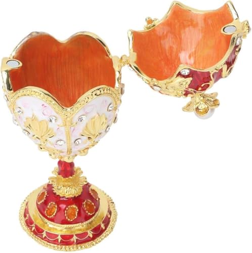 Handbemalte Emaille Faberge-Ei Stil Schmuckschatulle - Einzigartige dekorative Kommode für Schmuck Handbemalte Emaille Faberge-Ei Stil Schmuckschatulle - Einzigartige dekorative Kommode für Schmuck von SGSspecial
