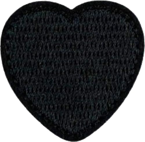 Herz Herz Bügeln Emblem Patch Applikation Schwarz Medium 3,3 cm / 3,3 cm / Schwarz Herz Herz Bügeln Emblem Patch Applikation Schwarz Medium 3,3 cm / 3,3 cm / Schwarz von SGSspecial