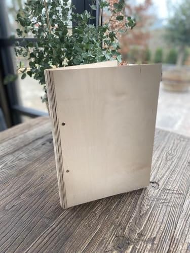 Holzhülle/Holz Ringmappe A4 Format/mit eigenem Text und/oder Bild/Mutterschaftsgeschenk/Baby geboren von SGSspecial