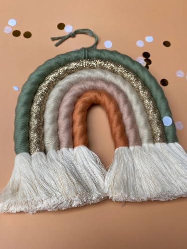 Lovecrafted - Makramee Regenbogen - Kinderzimmer - Baby - Geburt Geschenk - Dekoration - Wald Lovecrafted - Makramee Regenbogen - Kinderzimmer - Baby - Geburt Geschenk - Dekoration - Wald von SGSspecial