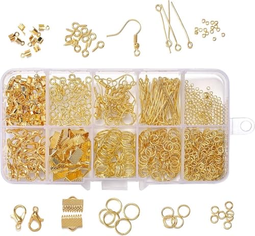 Ohrringe machen - Schmuck machen Set - Schmuck machen Erwachsene Paket - Schmuck machen Starterpaket - Goldfarben Ohrringe machen - Schmuck machen Set - Schmuck machen Erwachsene Paket - Schmuck machen Starterpaket - Goldfarben von SGSspecial