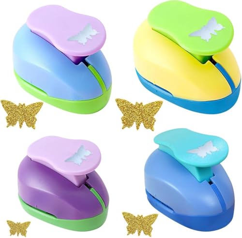 Papierstanzer - Motivstanzer zum Basteln und Scrapbooking - 4 Stück Schmetterling Motivlocher Set - 9/16/25/35 mm Papierstanzer - Motivstanzer zum Basteln und Scrapbooking - 4 Stück Schmetterling Motivlocher Set - 9/16/25/35 mm von SGSspecial