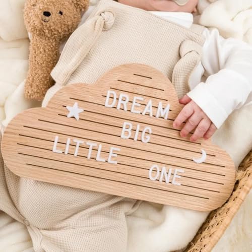 Tafel - Wolke - Holz - inkl. 346 Symbole - Babyzimmer - Babyzimmer Deko - Holzwolke - Wolke - weiße Buchstaben - Babyzimmerzubehör Tafel - Wolke - Holz - inkl. 346 Symbole - Babyzimmer - Babyzimmer Deko - Holzwolke - Wolke - weiße Buchstaben - Babyzimmerzubehör von SGSspecial
