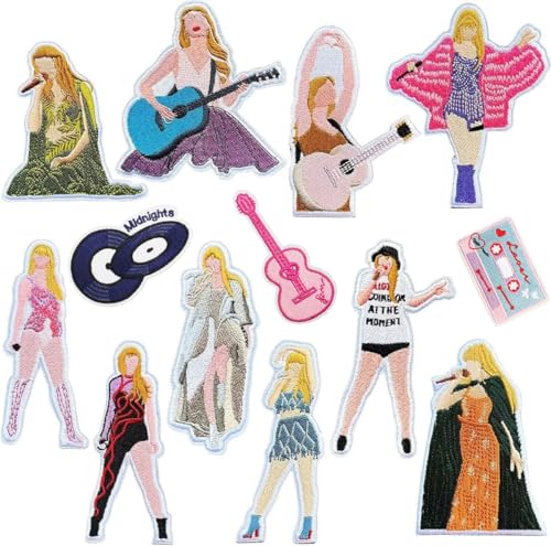 Taylor Swift Stickermix - Era's Tour - 13 Stück - Mode Jeans Patches - Kleiderflicken bügeln - Kann auf Taschen, Kleidung, Handyhüllen, Notebooks und Hoodies usw. verwendet werden. Taylor Swift Stickermix - Era's Tour - 13 Stück - Mode Jeans Patches - Kleiderflicken bügeln - Kann auf Taschen, Kleidung, Handyhüllen, Notebooks und Hoodies usw. verwendet werden. von SGSspecial