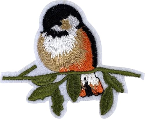 Vogel Rotkehlchen Bügeln Emblem Patch 7,8 cm / 6,5 cm/Orange Beige Grün Schwarz Vogel Rotkehlchen Bügeln Emblem Patch 7,8 cm / 6,5 cm/Orange Beige Grün Schwarz von SGSspecial