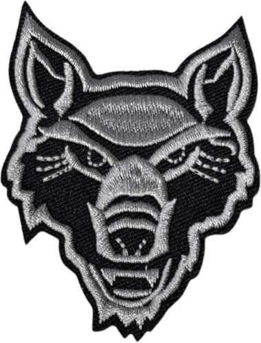Wolf Wölfe Kopf Bügelapplikation Emblem Patch 6 cm / 7,9 cm/Beige Grau Schwarz Wolf Wölfe Kopf Bügelapplikation Emblem Patch 6 cm / 7,9 cm/Beige Grau Schwarz von SGSspecial