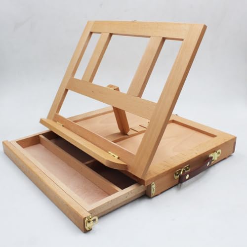 Workstation Tisch Staffelei klappbar - Mit ausziehbarer Schublade mit 3 Fächern - Tischmodell Maler Staffelei Workstation Tisch Staffelei klappbar - Mit ausziehbarer Schublade mit 3 Fächern - Tischmodell Maler Staffelei von SGSspecial