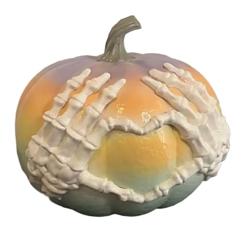 halloween decorations, Desktop-Accessoire Dekor Gothic Stil Halloween Dopamin Rosa Schädel Hand Kürbis Carving Statue Dekorative Harz Handwerk halloween decorations, Desktop-Accessoire Dekor Gothic Stil Halloween Dopamin Rosa Schädel Hand Kürbis Carving Statue Dekorative Harz Handwerk von SGYEPOCFQ