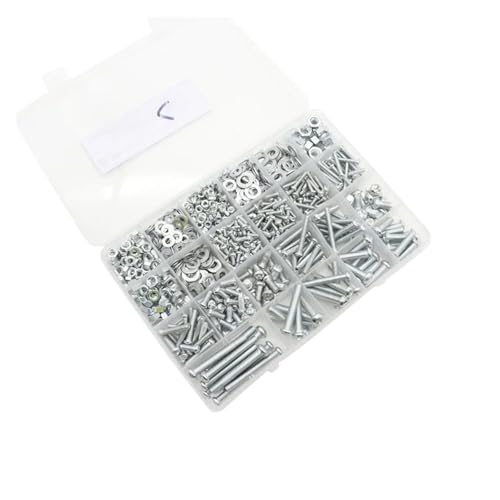 metric bolt kit, 1/5 BOXEN M3 M4 M5 Kombinationssatz Halbrundkopf Kreuzschraube Mutter Bolzen Shim Sortimentssatz,for diy(B SET) von SGYEPOCFQ