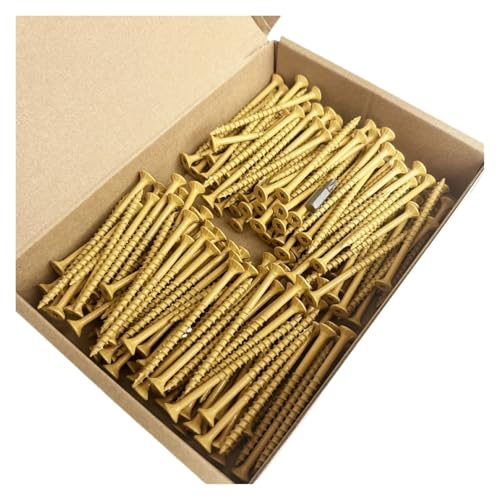 metric bolt kit, 100–200 Hochleistungs-Terrassenschrauben Nr. 10 x 2-1/2 Nr. 10 x 3, 10 x 3-1/2 Nr. 10 x 4. Kohlenstoffstahl, Epoxidbeschichtung, rostfrei, teilweise mit Gewinde,for diy(10x3-200PCS) von SGYEPOCFQ