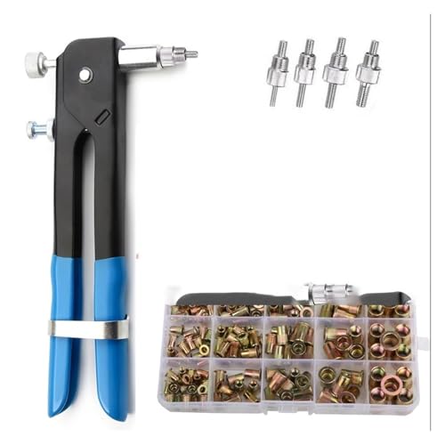 metric bolt kit, 150 STÜCKE Aluminium/Stahl Gewindenieten M3/M4/M5/M6/M8 Nieten Nieteinsätze Flachkopfschraube Nietwerkzeugsatz,for diy(Zinc nut And Gun) von SGYEPOCFQ