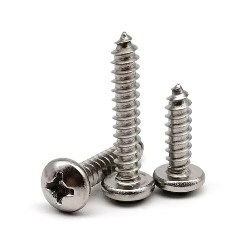 metric bolt kit, 250/300-teiliges M3-Sortiment-Set mit Kreuzschlitz, flachem Senkkopf, rundem Linsenkopf, selbstschneidende Holzschrauben, Edelstahl 304 A2-70,for diy(Countersunk head 300) von SGYEPOCFQ