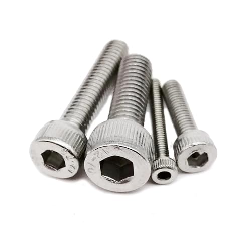metric bolt kit, 400/2100 Stück M1.6 M2 M2.5 M3 M4 M5 304 Edelstahl Inbus-Sechskant-Innensechskantschrauben Bolzenmutter-Unterlegscheiben-Sortiment,for diy(Set C 1140pcs) von SGYEPOCFQ