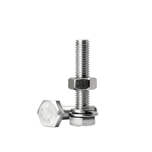 metric bolt kit, 720/1640 Edelstahl-Schrauben- und Mutternsatz - M4, M5, M6 passende Sechskantschrauben, Muttern, Unterlegscheiben,for diy(1640pcs) von SGYEPOCFQ