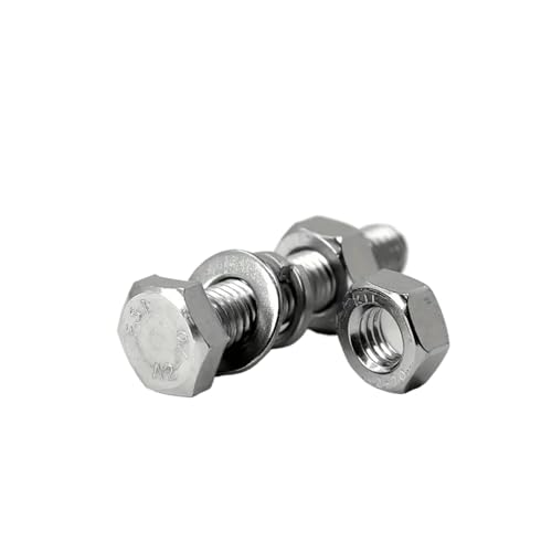 metric bolt kit, 720/1640 Edelstahl-Schrauben- und Mutternsatz - M4, M5, M6 passende Sechskantschrauben, Muttern, Unterlegscheiben,for diy(720pcs) von SGYEPOCFQ