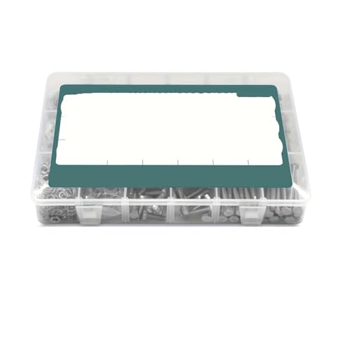 metric bolt kit, 720 STÜCK 1640 STÜCK M4 M5 M6 Schrauben- und Muttern-Sortiment-Kit 304 Edelstahl (18-8) Sechskantschrauben, Muttern und Unterlegscheiben,for diy(M4 M5 M6 (1640PCS)) von SGYEPOCFQ