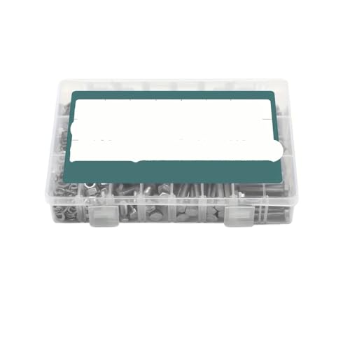 metric bolt kit, 720 STÜCK 1640 STÜCK M4 M5 M6 Schrauben- und Muttern-Sortiment-Kit 304 Edelstahl (18-8) Sechskantschrauben, Muttern und Unterlegscheiben,for diy(M4 M5 M6 (720PCS)) von SGYEPOCFQ