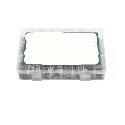 metric bolt kit, 720 STÜCKE 1640 STÜCKE M4 M5 M6 Schrauben Und Muttern Sortiment Kit 304 Edelstahl (18-8) Sechskantschrauben und Unterlegscheiben,for diy(M4 M5 M6 (720PCS)) von SGYEPOCFQ