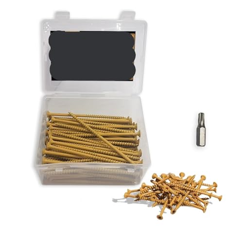 metric bolt kit, 80/100 Stück Nr. 10 selbstschneidende Holzschrauben, geeignet for Befestigen von Holzprodukten oder anderen Materialien an Holzobjekten.,for diy(10x5 80Pcs) von SGYEPOCFQ
