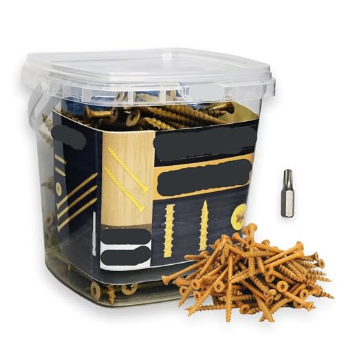 metric bolt kit, 80 Stück #10×5" gelbe Holzschrauben – rostbeständig, mit Epoxidbeschichtung, ideal for Terrassen-, Holz- und Zaunprojekte,for diy von SGYEPOCFQ