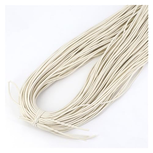 Elastisch Faden 1,0/1,2/1,5/2,0/2,5mm Elastisches Band Elastischer Faden DIY Handgemachte Perlen for Schmuckherstellung Nähzubehör DIY (Color : Beige, Size : 1.0mm (10yards)) von SGYGHNI