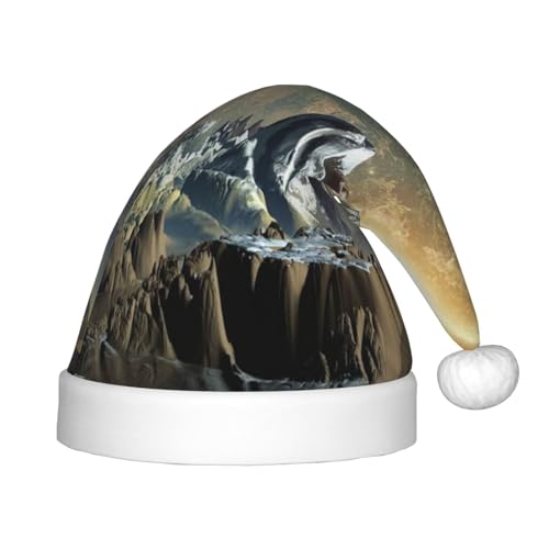 SGZLZBWK Earth Mountain Weihnachtsmütze, weiche, gemütliche Weihnachtsmütze für Kinder, klassische Urlaubsmütze für Neujahrsparty SGZLZBWK Earth Mountain Weihnachtsmütze, weiche, gemütliche Weihnachtsmütze für Kinder, klassische Urlaubsmütze für Neujahrsparty von SGZLZBWK