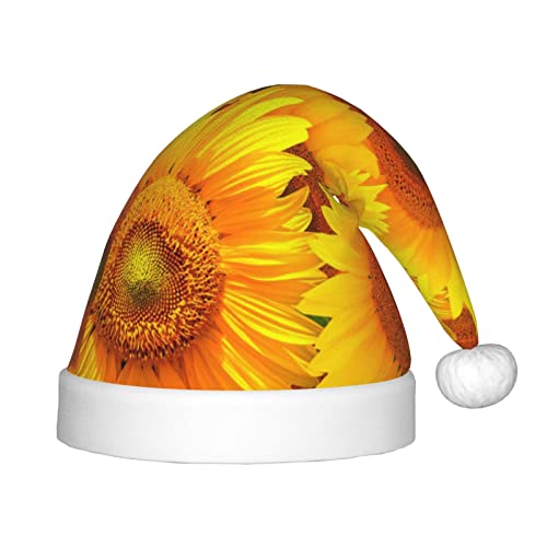 SGZLZBWK Gelbe Sonnenblumen-Weihnachtsmannmütze, weiche, gemütliche Weihnachtsmütze für Kinder, klassische Urlaubsmütze für Neujahrsparty SGZLZBWK Gelbe Sonnenblumen-Weihnachtsmannmütze, weiche, gemütliche Weihnachtsmütze für Kinder, klassische Urlaubsmütze für Neujahrsparty von SGZLZBWK