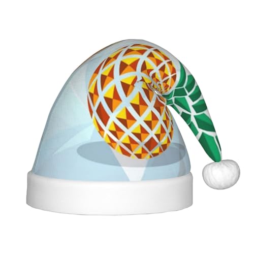SGZLZBWK Geometrische Weihnachtsmannmütze, Ananas, weich, gemütlich, Weihnachtsmütze für Kinder, klassische Urlaubsmütze für Neujahrsparty SGZLZBWK Geometrische Weihnachtsmannmütze, Ananas, weich, gemütlich, Weihnachtsmütze für Kinder, klassische Urlaubsmütze für Neujahrsparty von SGZLZBWK