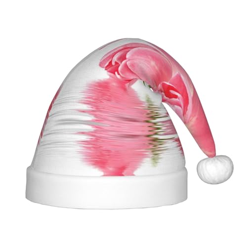SGZLZBWK Hübsche rosafarbene Weihnachtsmütze mit Blumenmuster, weiche, gemütliche Weihnachtsmütze für Kinder, klassische Urlaubsmütze für Neujahrsparty SGZLZBWK Hübsche rosafarbene Weihnachtsmütze mit Blumenmuster, weiche, gemütliche Weihnachtsmütze für Kinder, klassische Urlaubsmütze für Neujahrsparty von SGZLZBWK