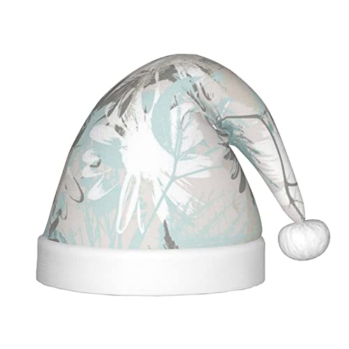 SGZLZBWK Mintgraue Weihnachtsmütze mit Blättern, weiche, gemütliche Weihnachtsmütze für Kinder, klassische Urlaubsmütze für Neujahrsparty SGZLZBWK Mintgraue Weihnachtsmütze mit Blättern, weiche, gemütliche Weihnachtsmütze für Kinder, klassische Urlaubsmütze für Neujahrsparty von SGZLZBWK