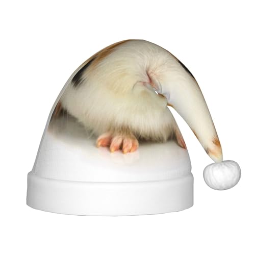 SGZLZBWK Niedliche Meerschweinchen-Weihnachtsmannmütze, weiche, gemütliche Weihnachtsmütze für Kinder, klassische Urlaubsmütze für Neujahrsparty SGZLZBWK Niedliche Meerschweinchen-Weihnachtsmannmütze, weiche, gemütliche Weihnachtsmütze für Kinder, klassische Urlaubsmütze für Neujahrsparty von SGZLZBWK