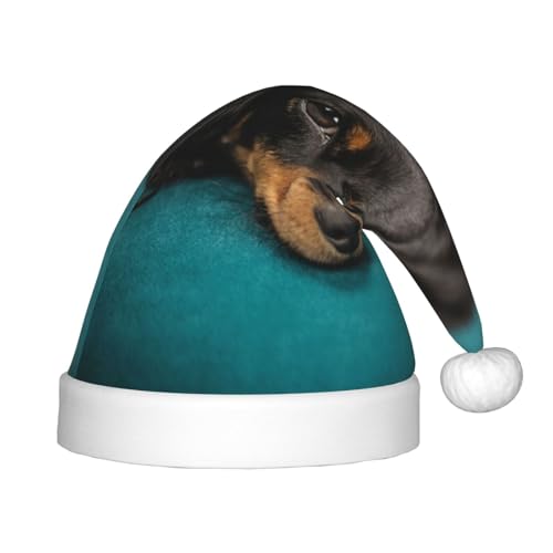 SGZLZBWK Niedliche Weihnachtsmütze für Hunde, weiche, gemütliche Weihnachtsmütze für Kinder, klassische Weihnachtsmütze für Neujahrsparty von SGZLZBWK