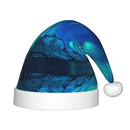 SGZLZBWK Northern Lights Weihnachtsmannmütze, weiche, gemütliche Weihnachtsmütze für Kinder, klassische Urlaubsmütze für Neujahrsparty SGZLZBWK Northern Lights Weihnachtsmannmütze, weiche, gemütliche Weihnachtsmütze für Kinder, klassische Urlaubsmütze für Neujahrsparty von SGZLZBWK