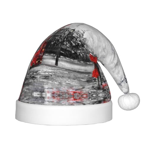 SGZLZBWK Red London Street Weihnachtsmannmütze, weiche, gemütliche Weihnachtsmütze für Kinder, klassische Urlaubsmütze für Neujahrsparty SGZLZBWK Red London Street Weihnachtsmannmütze, weiche, gemütliche Weihnachtsmütze für Kinder, klassische Urlaubsmütze für Neujahrsparty von SGZLZBWK