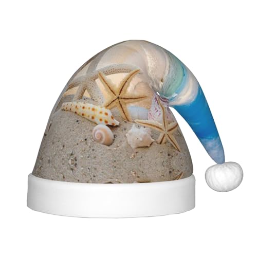SGZLZBWK Strand-Hut mit Seestern, weich, gemütlich, Weihnachtsmütze für Kinder, klassischer Urlaubsmütze, Weihnachtsmütze für Neujahrsparty SGZLZBWK Strand-Hut mit Seestern, weich, gemütlich, Weihnachtsmütze für Kinder, klassischer Urlaubsmütze, Weihnachtsmütze für Neujahrsparty von SGZLZBWK