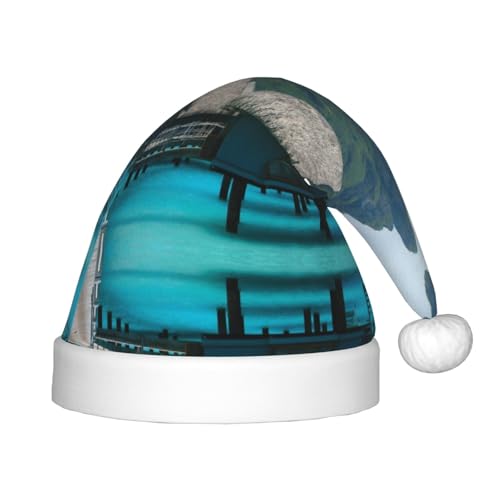 SGZLZBWK Tahiti Strand-Weihnachtsmannmütze, weiche, gemütliche Weihnachtsmütze für Kinder, klassische Urlaubsmütze für Neujahrsparty SGZLZBWK Tahiti Strand-Weihnachtsmannmütze, weiche, gemütliche Weihnachtsmütze für Kinder, klassische Urlaubsmütze für Neujahrsparty von SGZLZBWK