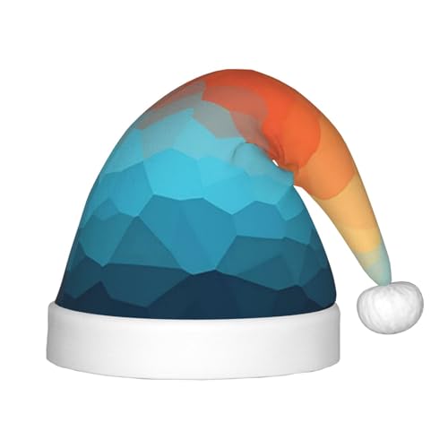 SGZLZBWK Weihnachtsmütze mit Farbverlauf, weich, gemütlich, Weihnachtsmütze für Kinder, klassische Weihnachtsmütze für Neujahrsparty SGZLZBWK Weihnachtsmütze mit Farbverlauf, weich, gemütlich, Weihnachtsmütze für Kinder, klassische Weihnachtsmütze für Neujahrsparty von SGZLZBWK