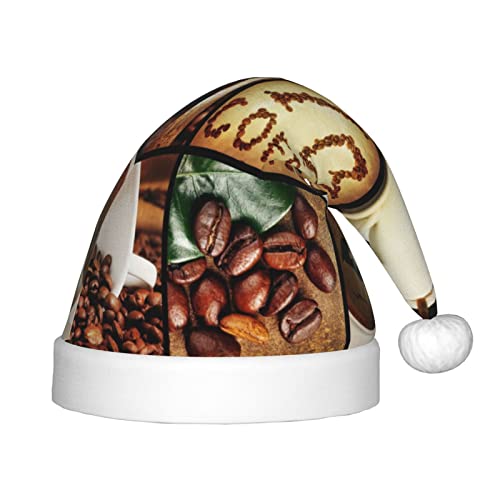 SGZLZBWK Weihnachtsmütze mit Kaffee-Collage, weiche, gemütliche Weihnachtsmütze für Kinder, klassische Urlaubsmütze für Neujahrsparty SGZLZBWK Weihnachtsmütze mit Kaffee-Collage, weiche, gemütliche Weihnachtsmütze für Kinder, klassische Urlaubsmütze für Neujahrsparty von SGZLZBWK