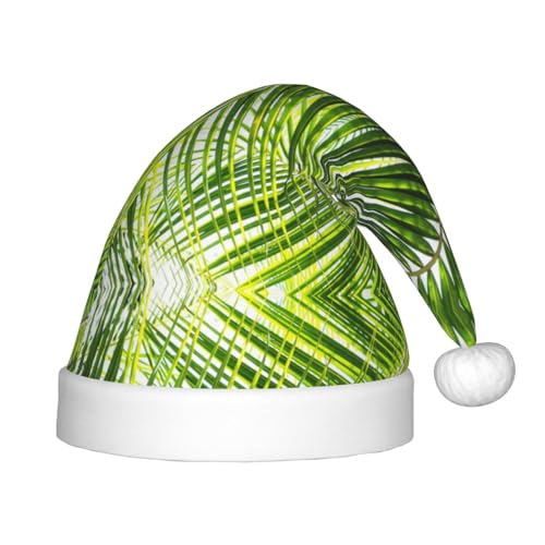 SGZLZBWK Weihnachtsmütze mit Palmenblättern, Grüntönen, weich, gemütlich, für Kinder, klassische Weihnachtsmütze für Neujahrsparty SGZLZBWK Weihnachtsmütze mit Palmenblättern, Grüntönen, weich, gemütlich, für Kinder, klassische Weihnachtsmütze für Neujahrsparty von SGZLZBWK