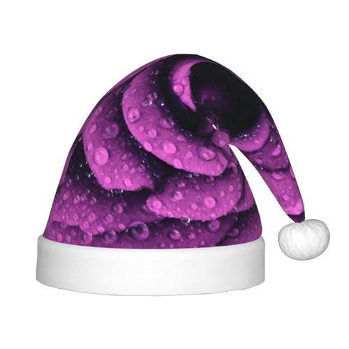 SGZLZBWK Weihnachtsmütze mit Rosenblüte, weich, gemütlich, für Kinder, klassischer Urlaubsmütze, Weihnachtsmütze für Neujahrsparty SGZLZBWK Weihnachtsmütze mit Rosenblüte, weich, gemütlich, für Kinder, klassischer Urlaubsmütze, Weihnachtsmütze für Neujahrsparty von SGZLZBWK