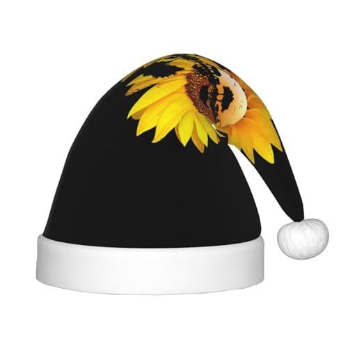 SGZLZBWK Weihnachtsmütze mit Sonnenblumen bei Sonnenaufgang, weiche, gemütliche Weihnachtsmütze für Kinder, klassische Weihnachtsmütze für Neujahrsparty SGZLZBWK Weihnachtsmütze mit Sonnenblumen bei Sonnenaufgang, weiche, gemütliche Weihnachtsmütze für Kinder, klassische Weihnachtsmütze für Neujahrsparty von SGZLZBWK