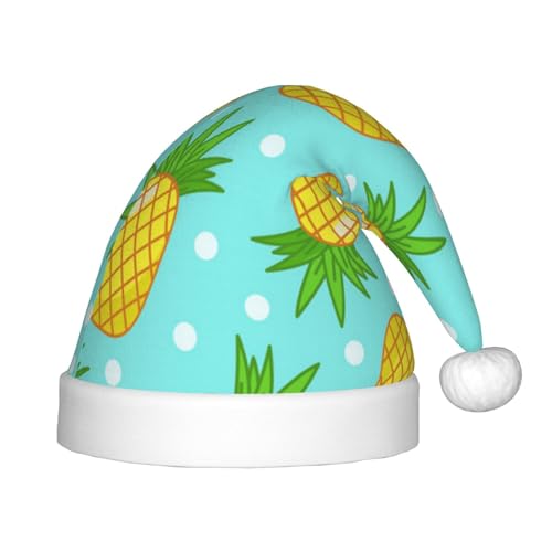 SGZLZBWK Weihnachtsmütze mit frischer Ananas, weich, gemütlich, für Kinder, klassische Urlaubsmütze für Neujahrsparty SGZLZBWK Weihnachtsmütze mit frischer Ananas, weich, gemütlich, für Kinder, klassische Urlaubsmütze für Neujahrsparty von SGZLZBWK