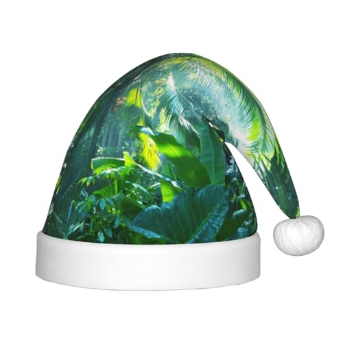 SGZLZBWK Weihnachtsmütze mit tropischen Palmenblättern, weiche, gemütliche Weihnachtsmütze für Kinder, klassische Urlaubsmütze für Neujahrsparty SGZLZBWK Weihnachtsmütze mit tropischen Palmenblättern, weiche, gemütliche Weihnachtsmütze für Kinder, klassische Urlaubsmütze für Neujahrsparty von SGZLZBWK